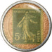 Moeda, França, Credit Lyonnais, 5 Centimes, 1920, Timbre-Monnaie, AU(50-53)