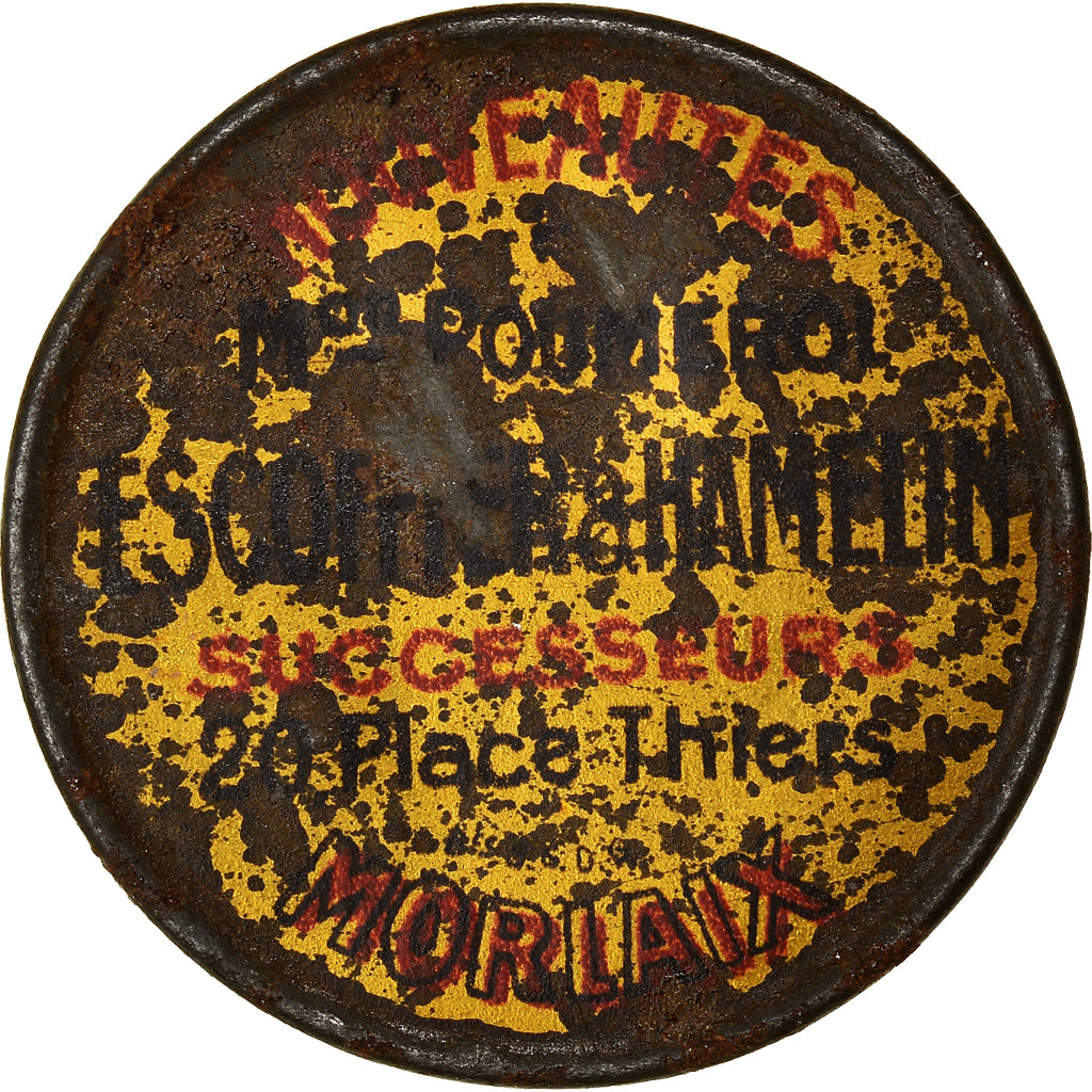 Munten, Frankrijk, Escoffier & Hamelin MORLAIX, 5 Centimes, Timbre-Monnaie, ZF