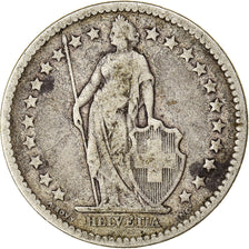 Moneta, Svizzera, 2 Francs, 1878, Bern, MB, Argento, KM:21