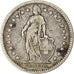 Moneta, Svizzera, 2 Francs, 1878, Bern, MB, Argento, KM:21