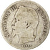 Moneta, Francia, Napoleon III, 50 Centimes, 1864, Strasbourg, B+, Argento