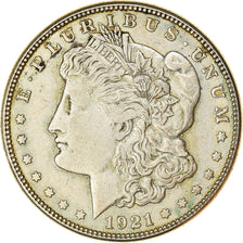 Coin, United States, Morgan Dollar, Dollar, 1921, San Francisco, EF(40-45)