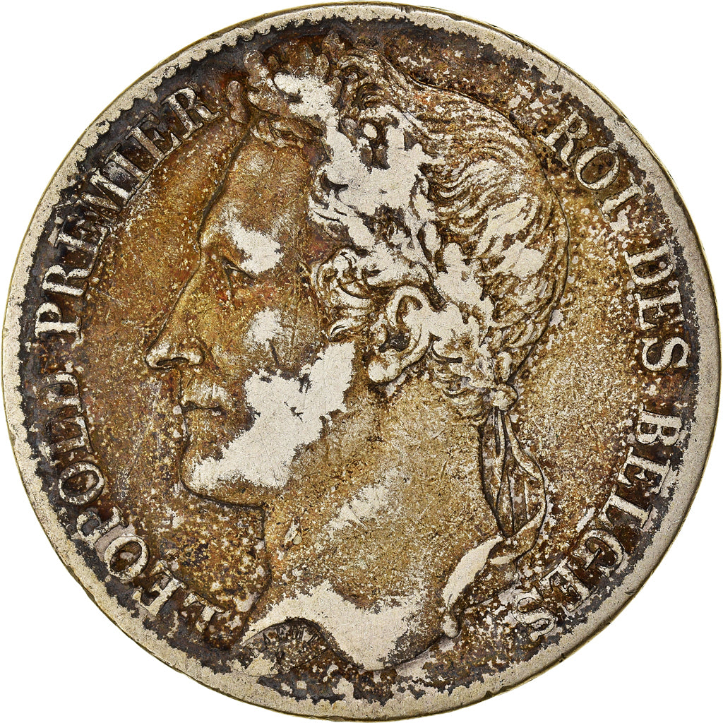 Munten, België, Leopold I, 5 Francs, 5 Frank, 1835, Brussels, FR, Zilver
