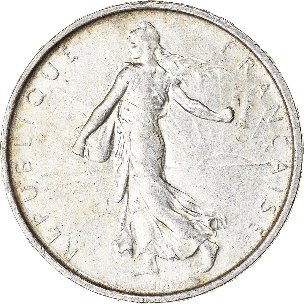 Coin, France, Semeuse, 5 Francs, 1967, Paris, AU(50-53), Silver, KM:926