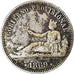 Coin, Spain, Provisional Government, Peseta, 1869, Madrid, EF(40-45), Silver