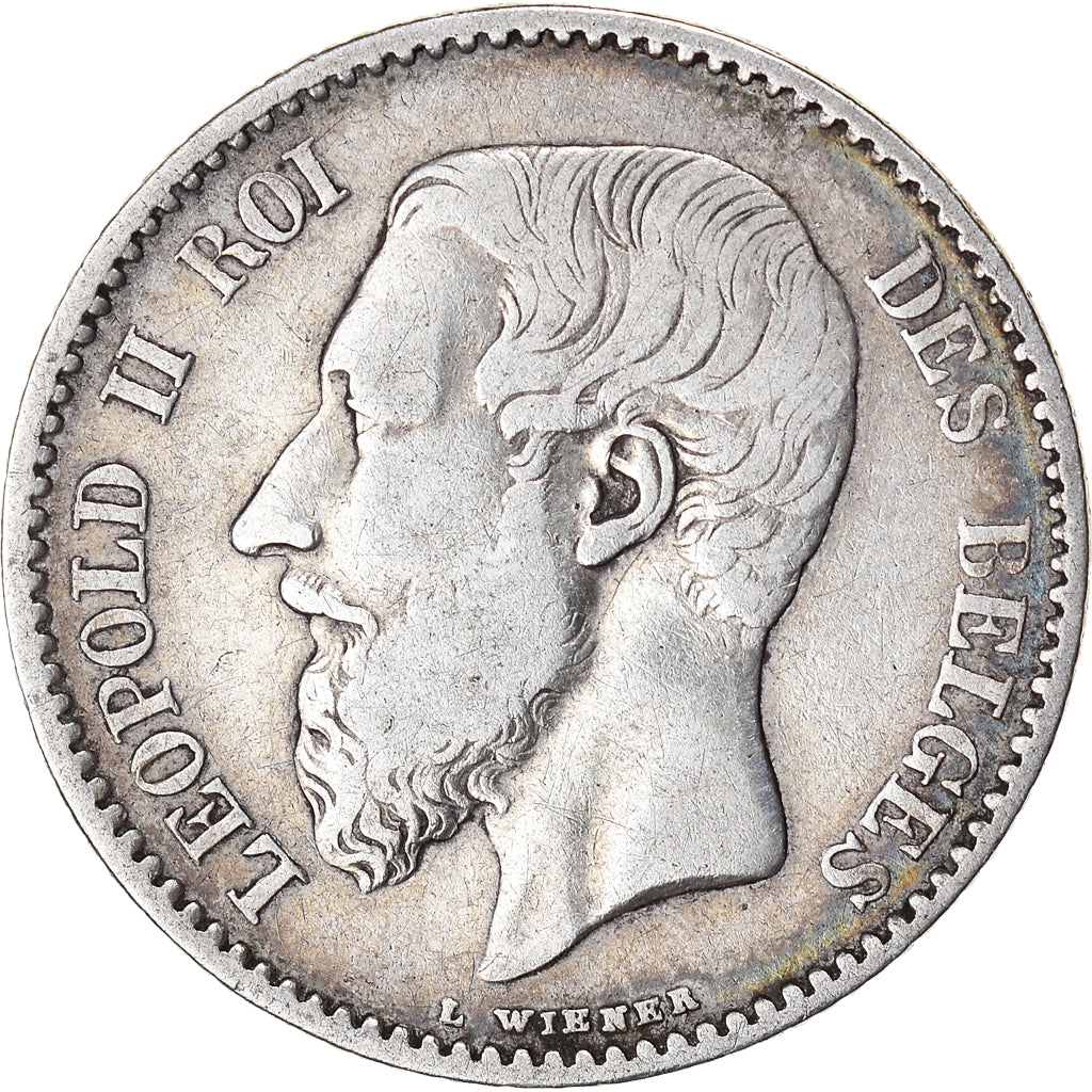 Coin, Belgium, Leopold II, Franc, 1886, VF(20-25), Silver, KM:28.1