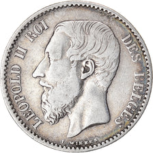 Coin, Belgium, Leopold II, Franc, 1886, VF(20-25), Silver, KM:28.1