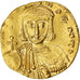 Moeda, Leon III & Constantin V, Solidus, 720-741, Constantinople, AU(55-58)