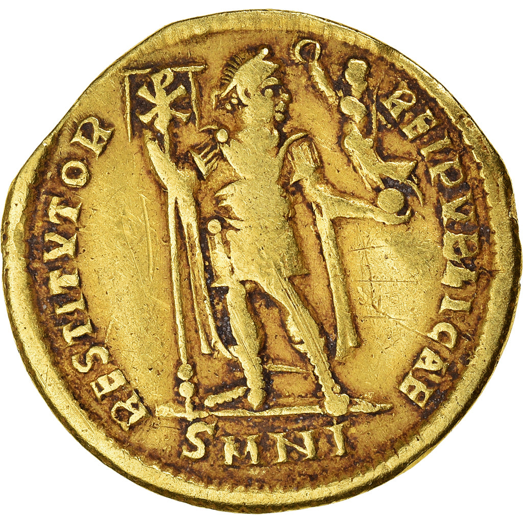 Moneta, Valens, Solidus, 364-365, Nicomedia, MB, Oro, RIC:4b