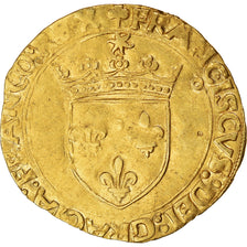 Moneda, Francia, François Ier, Ecu d'or, Toulouse, MBC, Oro, Duplessy:775