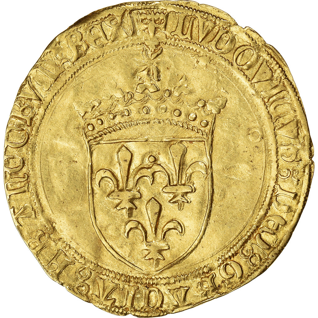 Coin, France, Louis XII, Ecu d'or au soleil, Ecu d'or, (1498), Poitiers