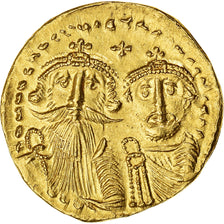 Moeda, Heraclius & Heraclius Constantin, Solidus, 616-625, Constantinople