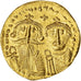 Moeda, Heraclius & Heraclius Constantin, Solidus, 616-625, Constantinople