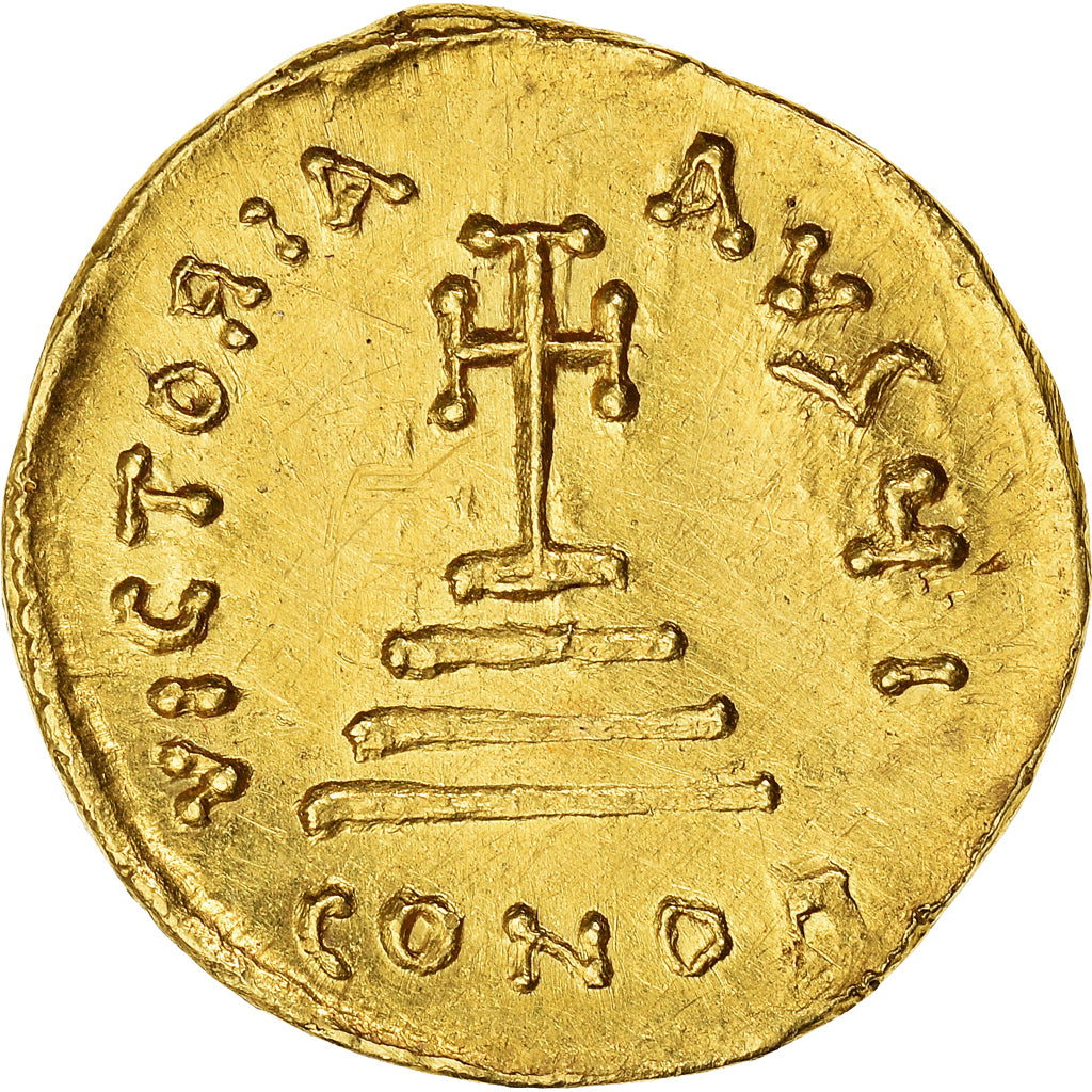 Moeda, Heraclius & Heraclius Constantin, Solidus, 616-625, Constantinople