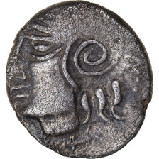 Coin, Kaletedoy, Lingones, Quinarius, AU(55-58), Silver, Delestrée:3195