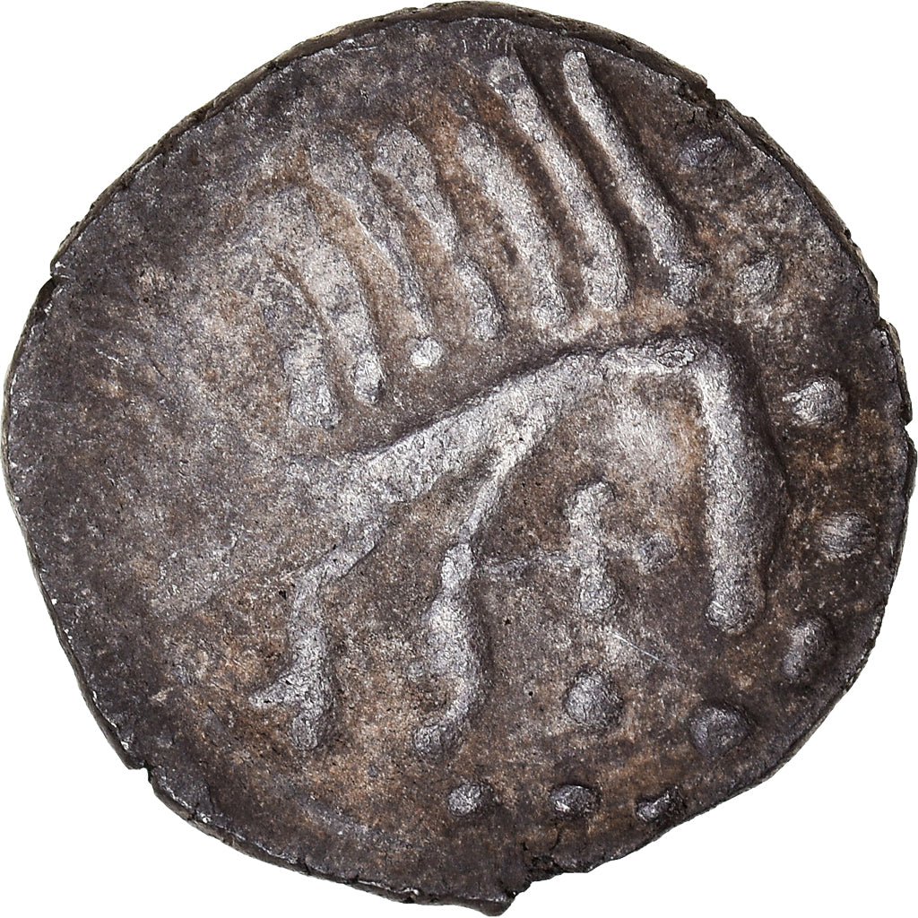 Monnaie, France, merovingian, Denier, sceat à l'oiseau, TB+, Argent