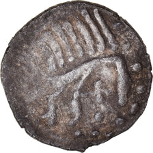 Monnaie, France, merovingian, Denier, sceat à l'oiseau, TB+, Argent