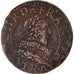 Munten, Frankrijk, Louis XIII, Double tournois, buste juvénile au col fraisé