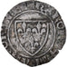 Moeda, França, Charles VI, Blanc Guénar, Romans, VF(20-25), Lingote
