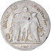 Coin, France, Union et Force, 5 Francs, AN 9, Bayonne, Clipped, VF(30-35)