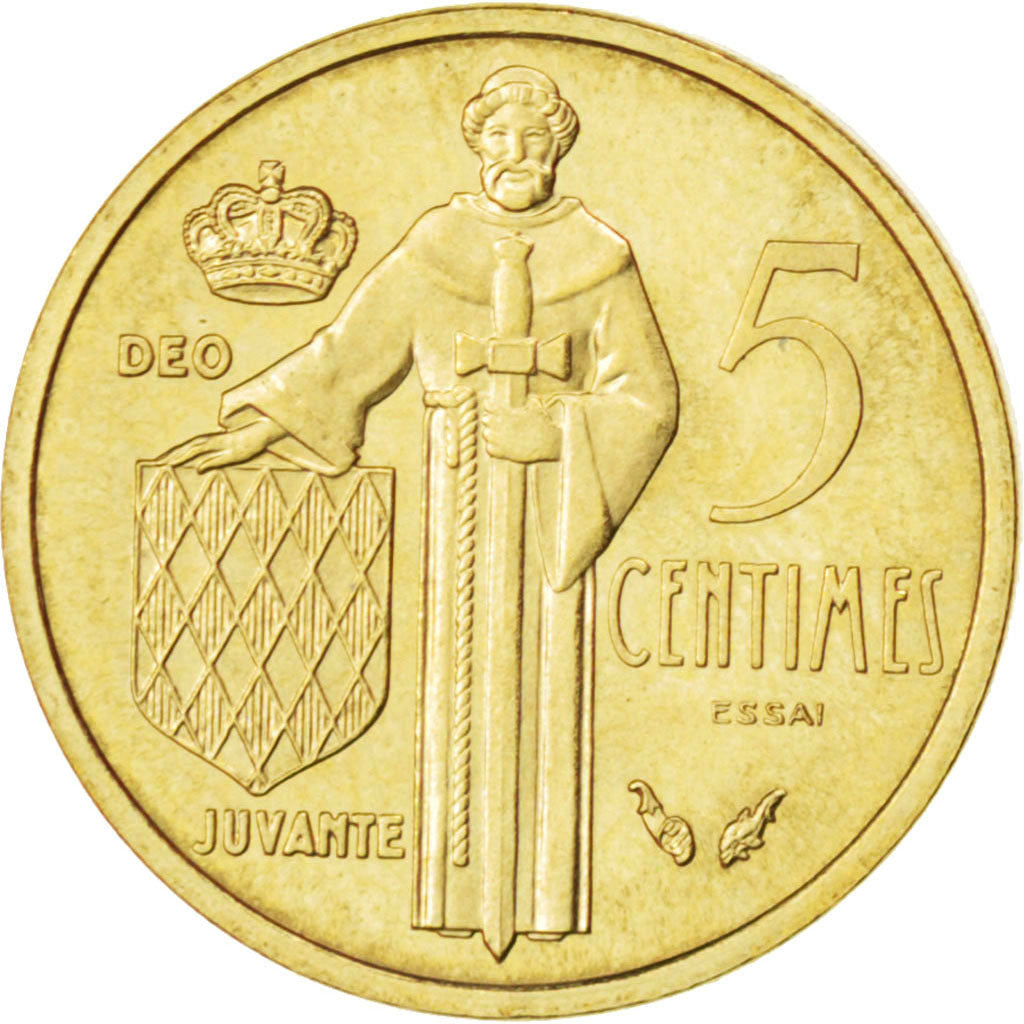 Coin, Monaco, 5 Centimes, 1976, AU(55-58), Copper-Aluminum-Nickel, KM:E69