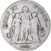 Munten, Frankrijk, Union et Force, 5 Francs, AN 8, Bayonne, FR, Zilver