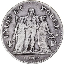 Münze, Frankreich, Union et Force, 5 Francs, AN 7, Bayonne, S+, Silber