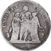Moneta, Francia, Union et Force, 5 Francs, AN 4, Paris, B+, Argento, KM:639.1
