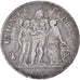 Munten, Frankrijk, Union et Force, 5 Francs, AN 7 (L/A), Bayonne, ZF, Zilver