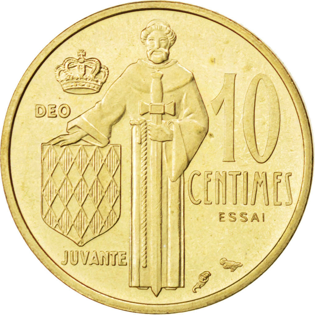Coin, Monaco, 10 Centimes, 1962, MS(60-62), Cupro-Aluminium, KM:E43, Gadoury:146