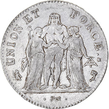Münze, Frankreich, Union et Force, 5 Francs, AN 4, Paris, S+, Silber, KM:639.1