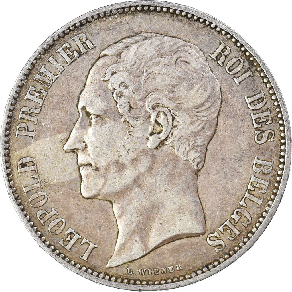 Coin, Belgium, Leopold I, 5 Francs, 5 Frank, 1853, EF(40-45), Silver, KM:17