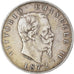 Moneda, Italia, Vittorio Emanuele II, 5 Lire, 1872, Milan, BC+, Plata, KM:8.3