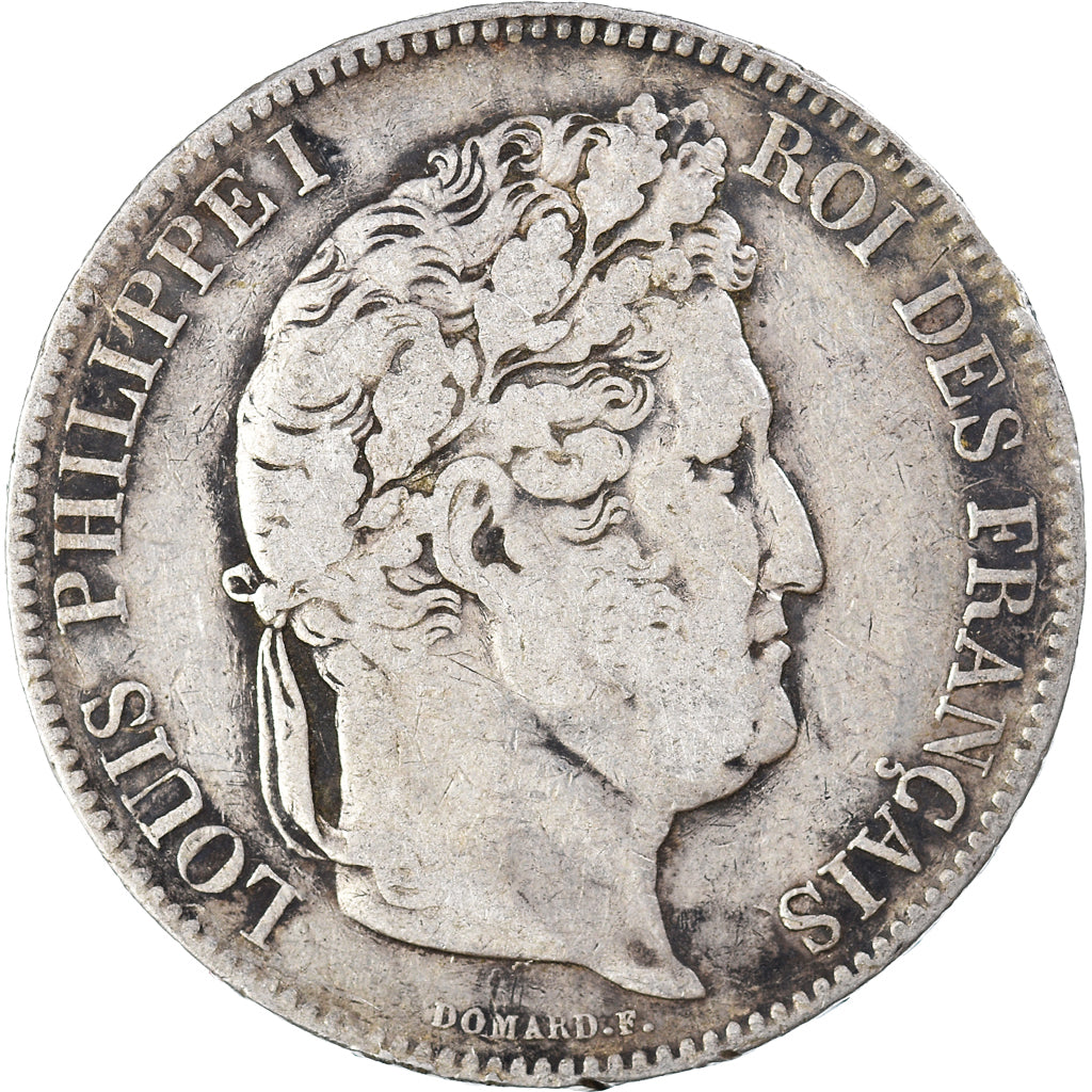 Coin, France, Louis-Philippe, 5 Francs, 1832, Lille, VF(30-35), Silver