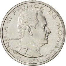 MONACO, 1/2 Franc, 1965, KM #E52, AU(55-58), Nickel, Gadoury #149, 4.42