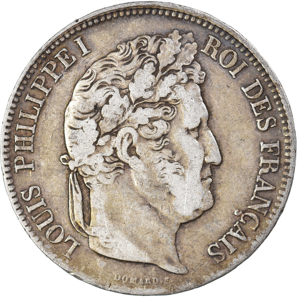 Coin, France, Louis-Philippe, 5 Francs, 1832, Lyon, VF(20-25), Silver, KM:749.4