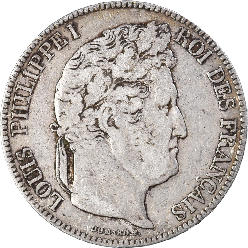 Coin, France, Louis-Philippe, 5 Francs, 1834, Paris, VF(20-25), Silver