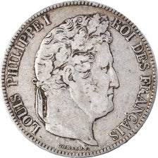 Coin, France, Louis-Philippe, 5 Francs, 1834, Paris, VF(20-25), Silver