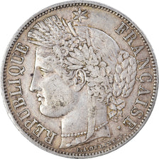 Coin, France, Cérès, 5 Francs, 1849, Paris, VF(30-35), Silver, KM:761.1