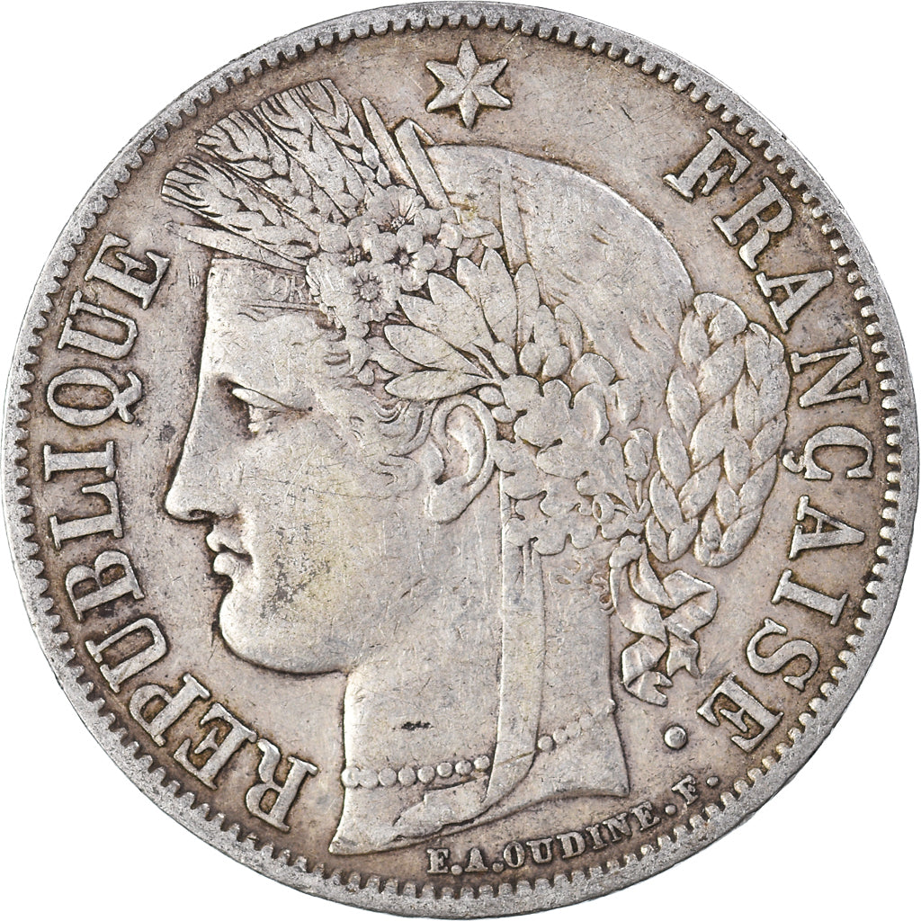 Monnaie, France, Cérès, 5 Francs, 1851, Paris, TB+, Argent, Gadoury:719