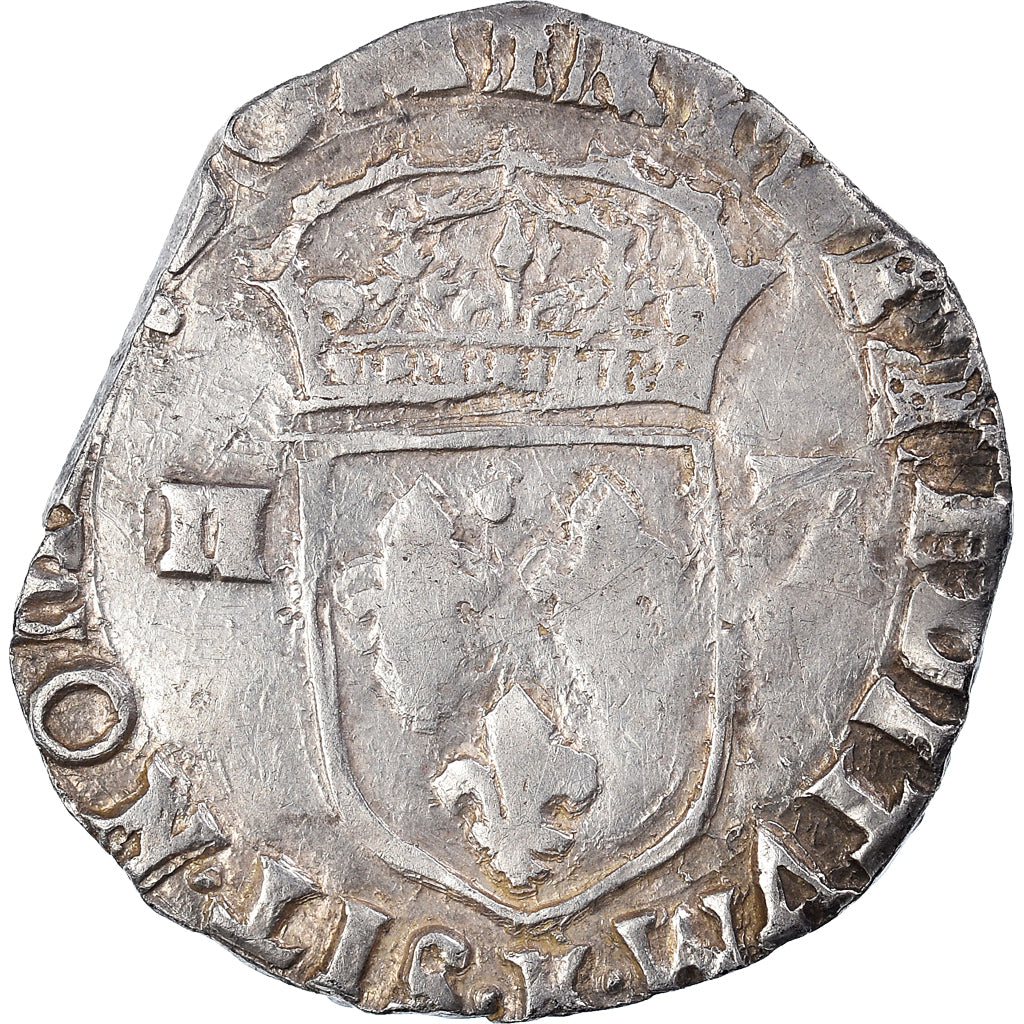 Moneta, Francia, Henri IV, 1/4 Ecu, 1609, Bordeaux, BB, Argento, Duplessy:1224