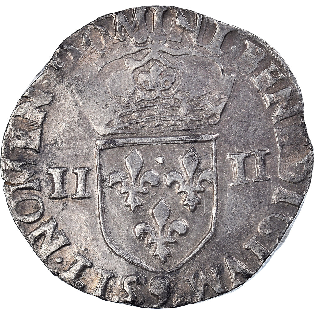 Münze, Frankreich, Henri III, 1/4 Ecu, 1581, Rennes, SS, Silber, Sombart:4662