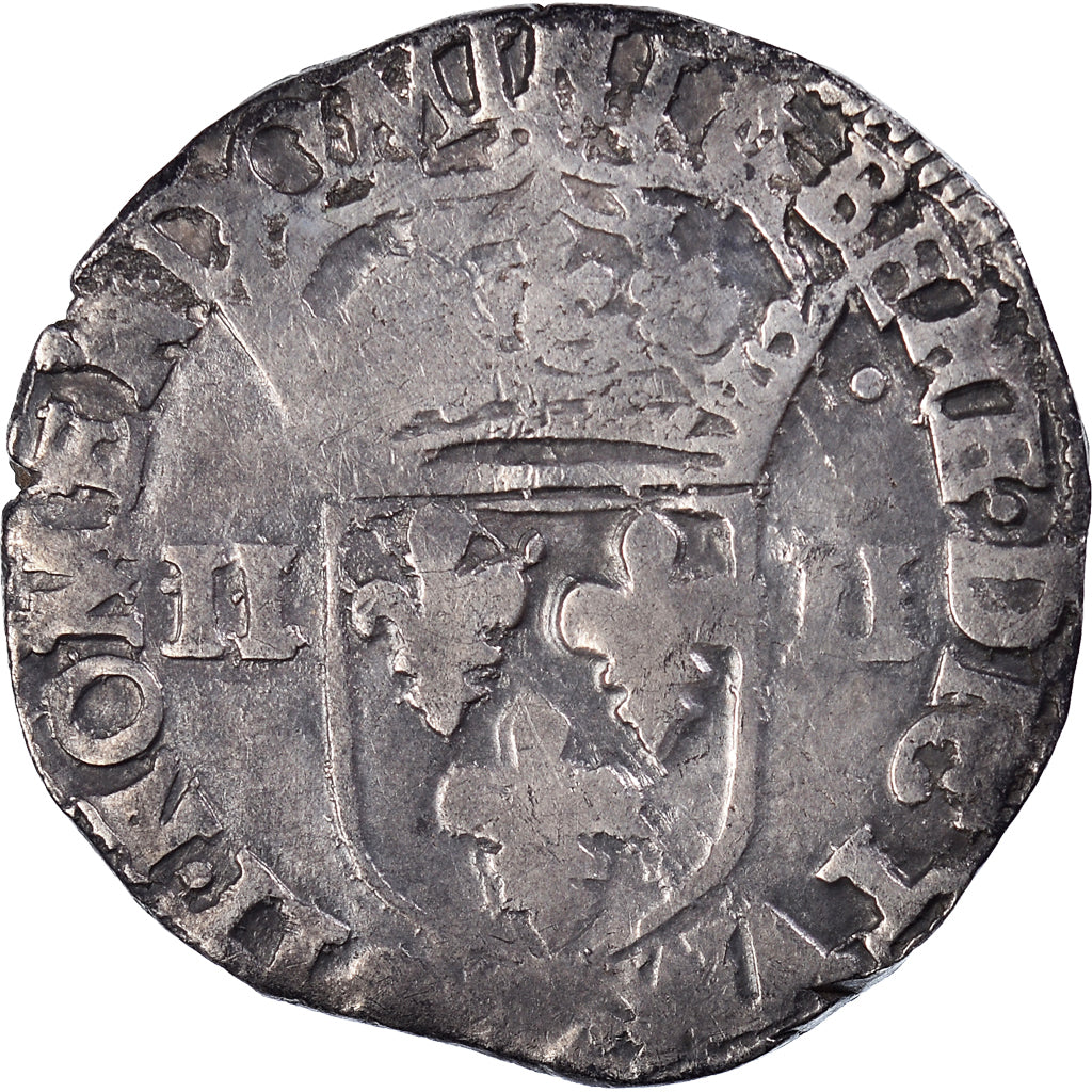 Munten, Frankrijk, Henri IV, 1/4 Ecu, 1605, Nantes, FR+, Zilver, Duplessy:1224
