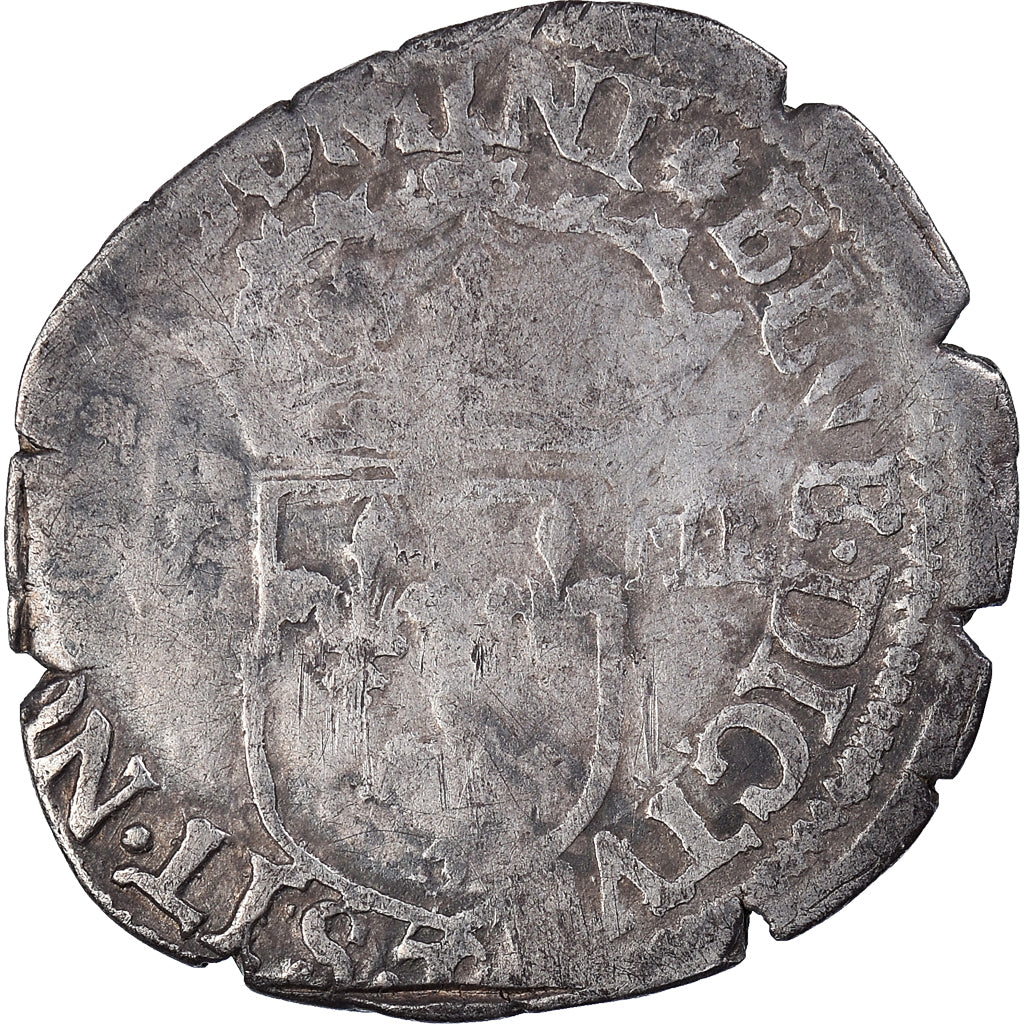 Coin, France, 1/8e Ecu, 1581, Nantes, VF(20-25), Silver, Ciani:1440