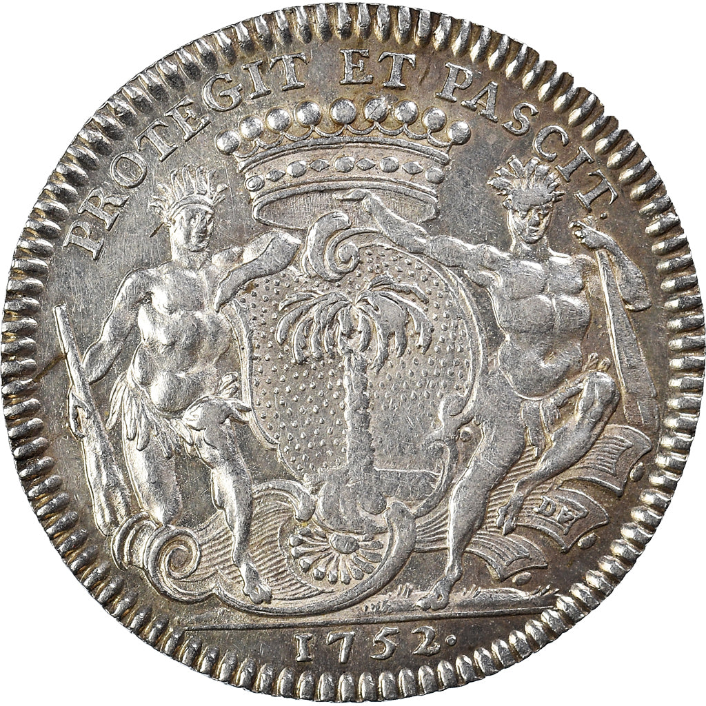 Canada, Token, Royal, Louis XV, Nantes port des Antilles, 1752, AU(55-58)