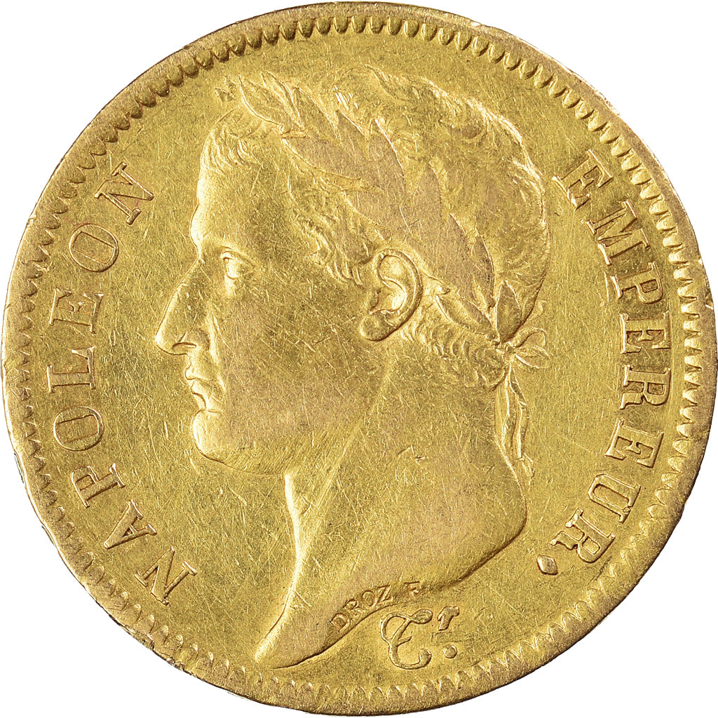Moneta, Francja, Napoléon I, 40 Francs, 1811, Paris, EF(40-45), Złoto