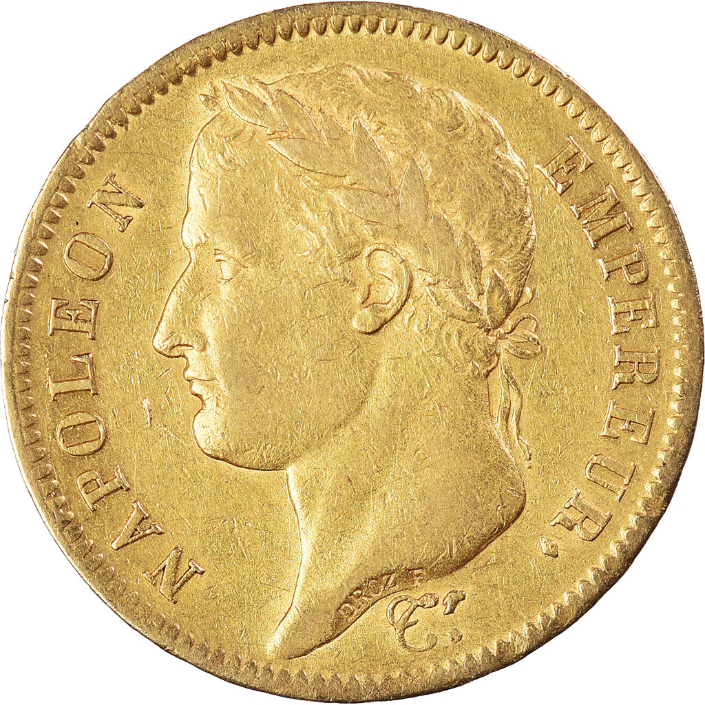 Coin, France, Napoléon I, 40 Francs, 1811, Paris, EF(40-45), Gold, KM:696.1