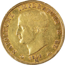 Moneda, Estados italianos, KINGDOM OF NAPOLEON, Napoleon I, 40 Lire, 1808