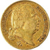 Moneta, Francia, Louis XVIII, 20 Francs, 1824, Lille, MB+, Oro, KM:712.9