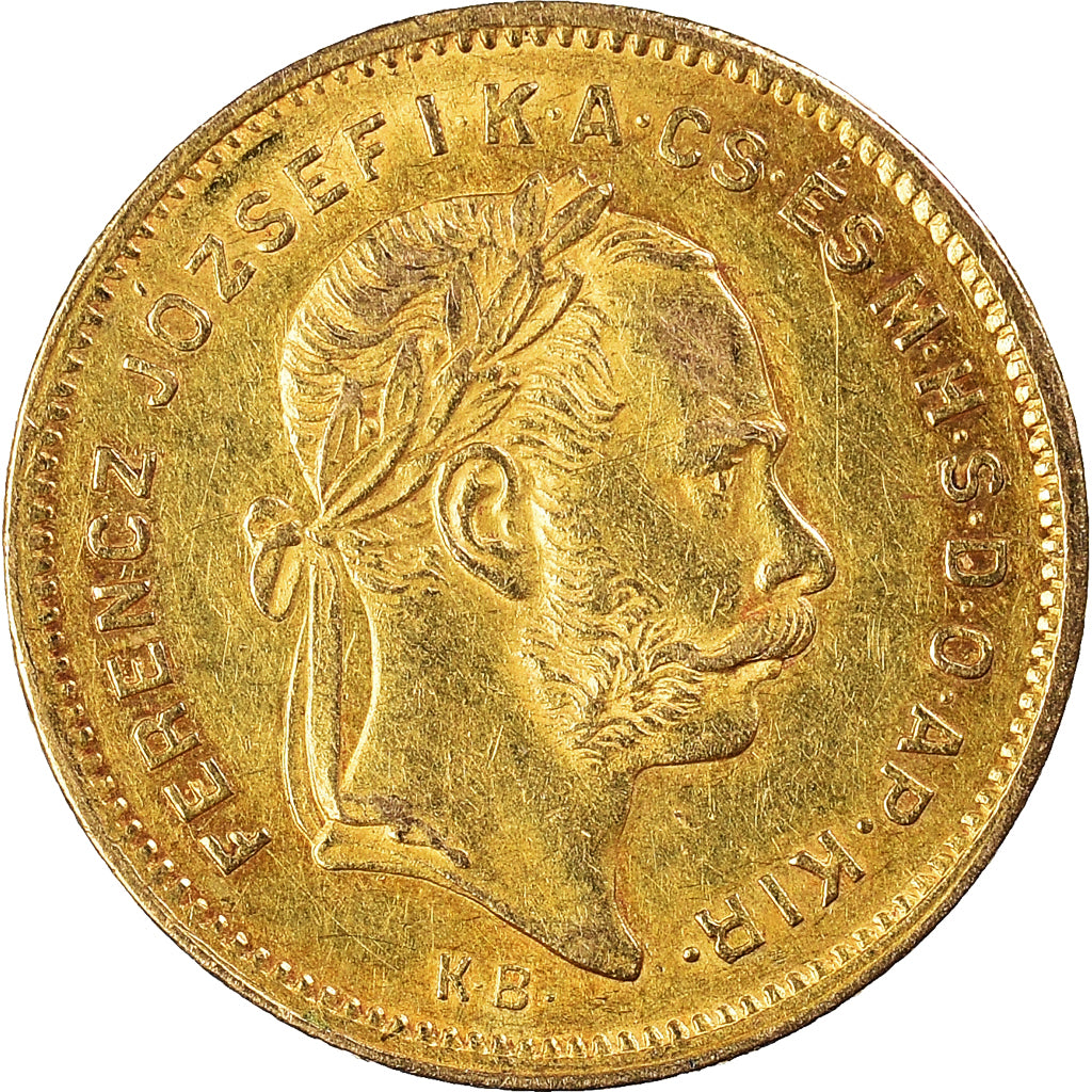 Coin, Hungary, Franz Joseph I, 4 Forint 10 Francs, 1871, Kormoczbanya
